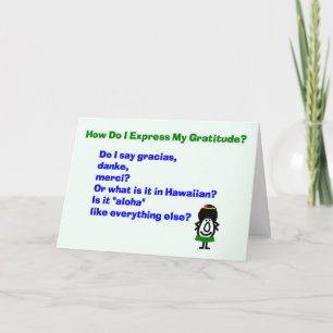 How Do I Express My Gratitude? - a thank you poem Card