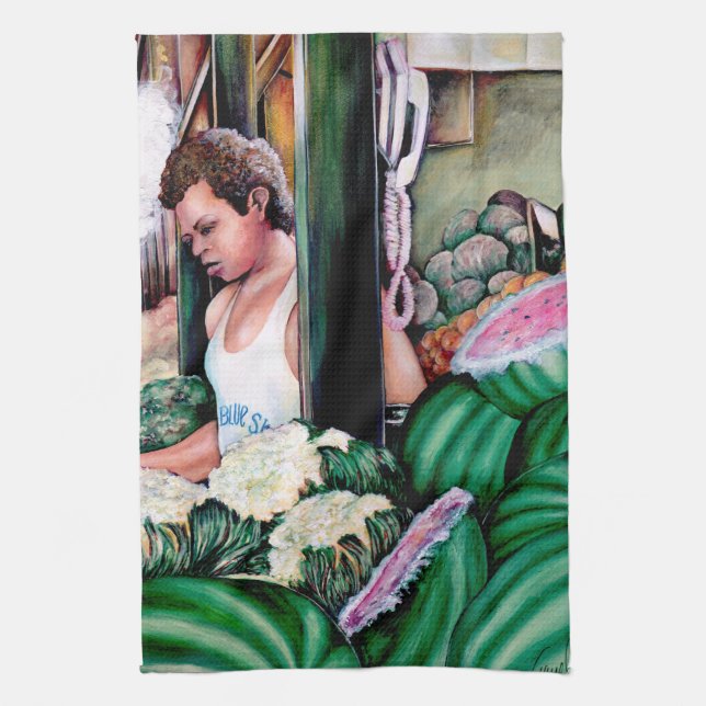 How do you like those Melons? Tea Towel (Vertical)