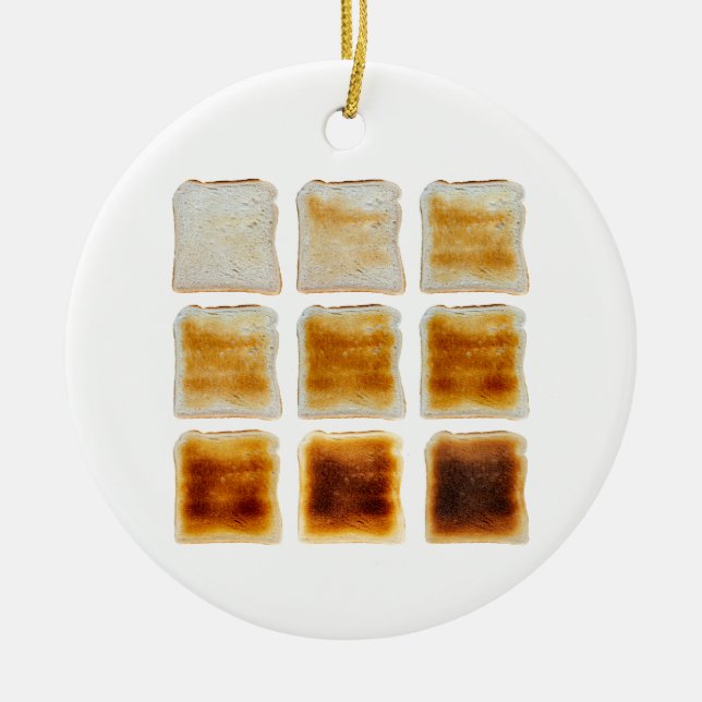 How Do You Like Your Toast Done Ceramic Tree Decoration (Front)