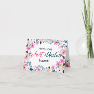 How Does Aunt and Uncle Sound? Card