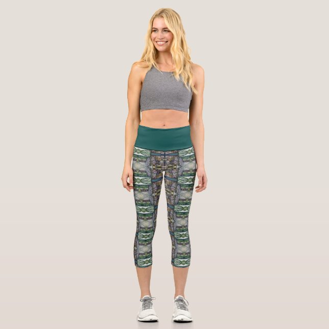 How Does One Image, Unimaginative? Capri Leggings (Front)