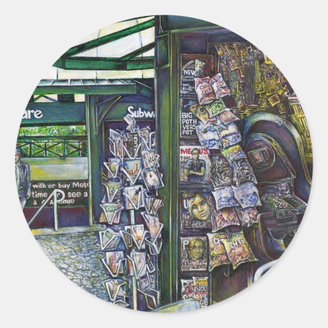 How Does One Image, Unimaginative? Classic Round Sticker (Front)