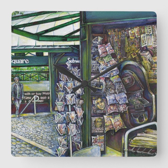 How Does One Image, Unimaginative? Square Wall Clock (Front)