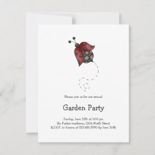 How Does Your Garden Grow · Ladybug Invitation