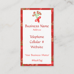 How Feminine And Pretty Floral Business Card