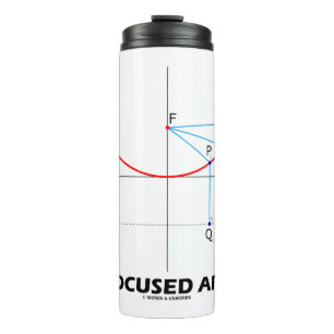 How Focused Are You? Parabola Graph Geek Humour Thermal Tumbler