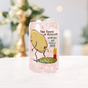 How Fries Are Really Made Potato Can Glass
