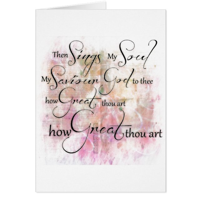 How great thou art (Front)