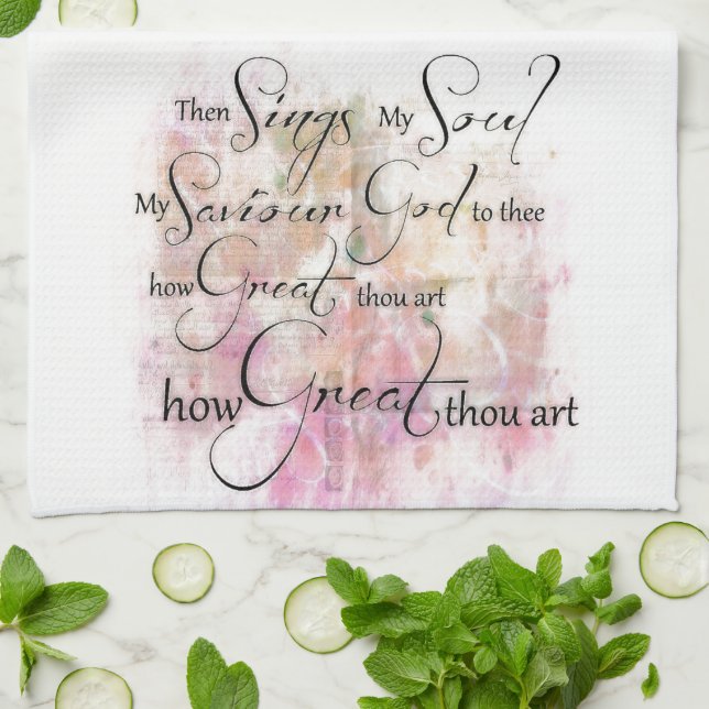 How great thou art towel (Folded)