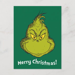 How Grinch Stole Christmas Classic Grinch Holiday Postcard