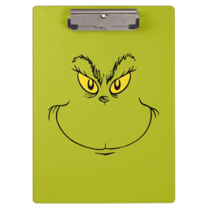 How Grinch Stole Christmas Face Clipboard