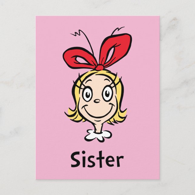 How Grinch Stole Christmas | Grinch Sister Postcard (Front)