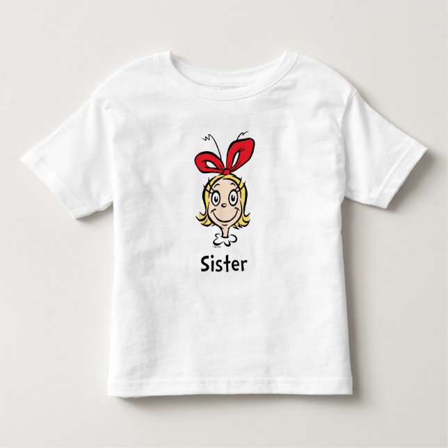 How Grinch Stole Christmas | Grinch Sister Toddler T-Shirt (Front)
