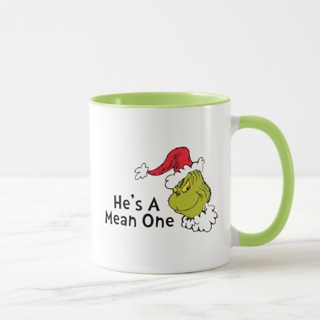 How Grinch Stole Christmas | He's A Mean One Mug (Right)
