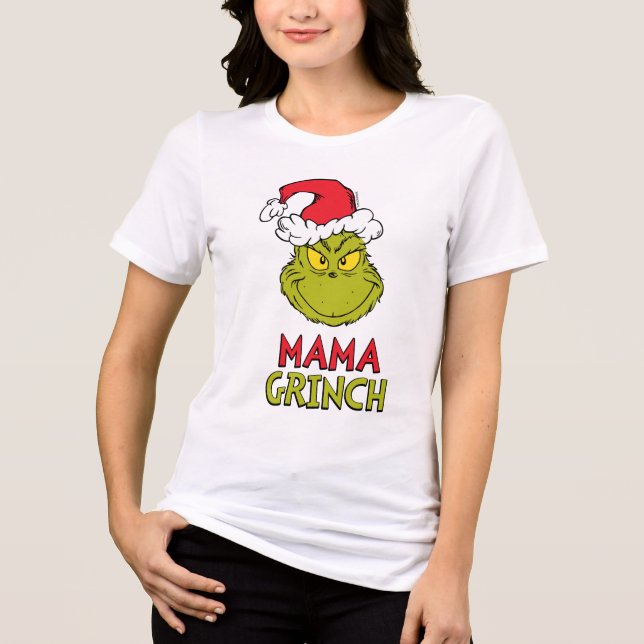How Grinch Stole Christmas | Mama Grinch Tri-Blend Shirt (Front)
