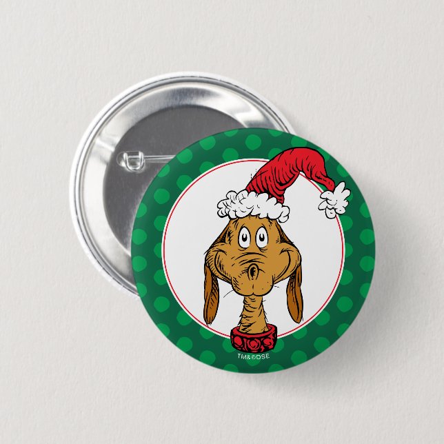 How Grinch Stole Christmas | Max is Nice 6 Cm Round Badge (Front & Back)