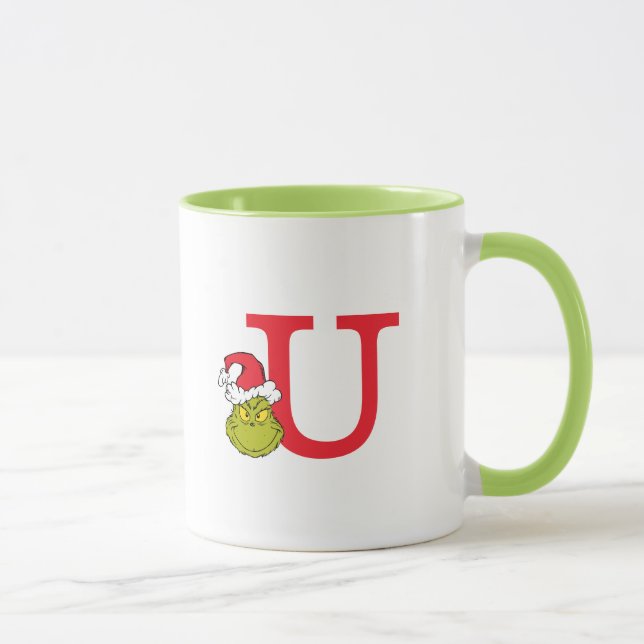 How Grinch Stole Christmas | Monogram U Mug (Right)