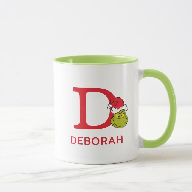 How Grinch Stole Christmas | Name & Monogram D Mug (Right)