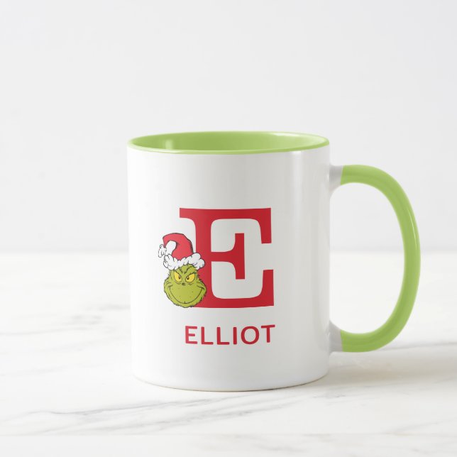How Grinch Stole Christmas | Name & Monogram E Mug (Right)