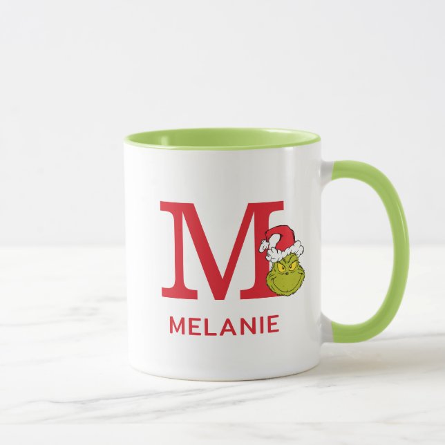 How Grinch Stole Christmas | Name & Monogram M Mug (Right)