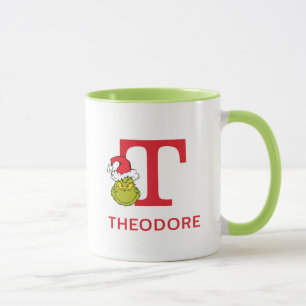 How Grinch Stole Christmas   Name & Monogram T Mug