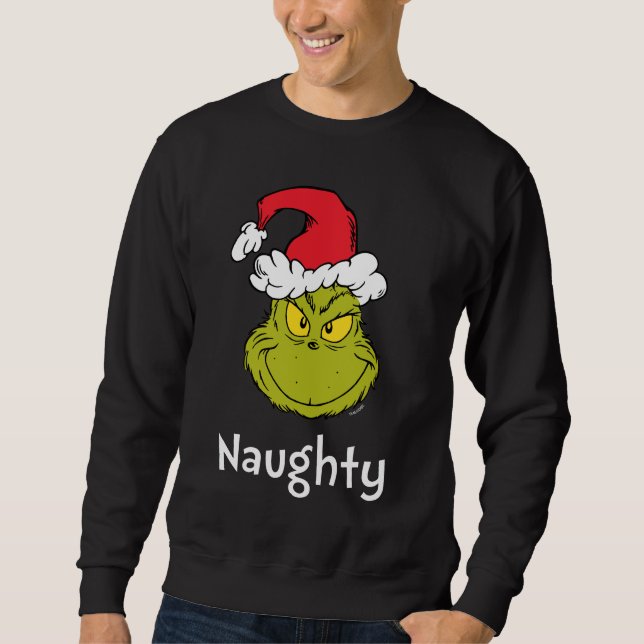 How Grinch Stole Christmas | Naughty Grinch Sweatshirt (Front)