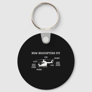 How Helicopters Fly Funny Helicopter Pilot Key Ring