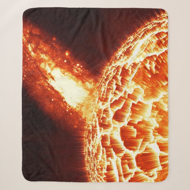 HOW HOT ARE SUN EXPLOSIONS! SHERPA BLANKET (Front)