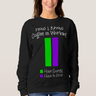 How I Know Coffee is Working Have to Poop Have Ene Sweatshirt