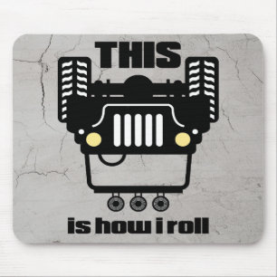 How I Roll   4x4 Off-Road Rock Crawler Truck Mouse Pad