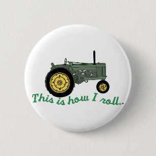 How I Roll 6 Cm Round Badge