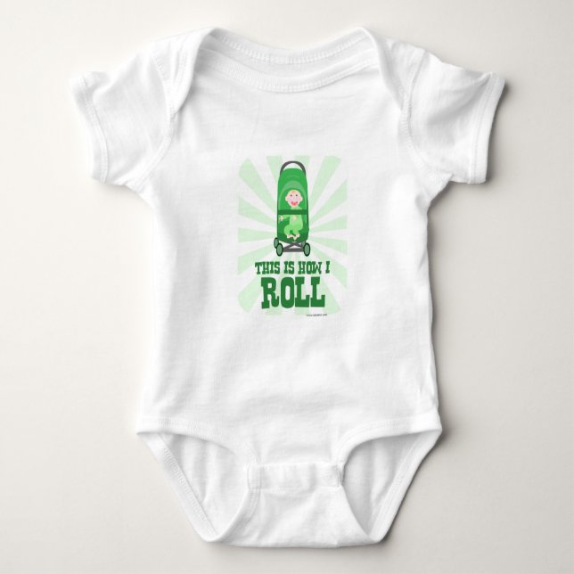 How I Roll Baby Bodysuit (Front)
