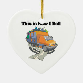 How I Roll (Garbage Truck) Ceramic Tree Decoration