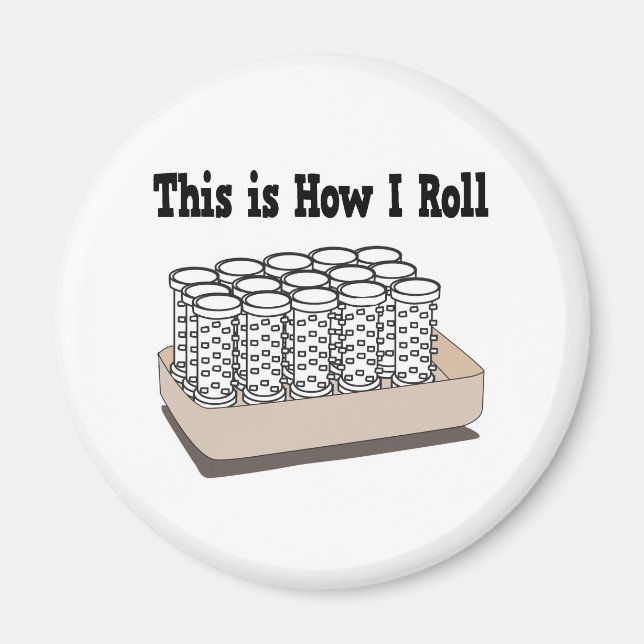 How I Roll Hair Curlers Magnet (Front)
