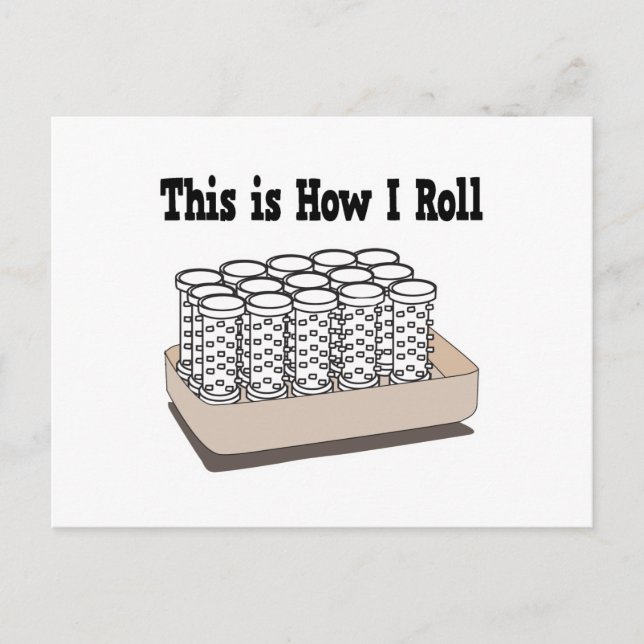 How I Roll Hair Curlers Postcard (Front)