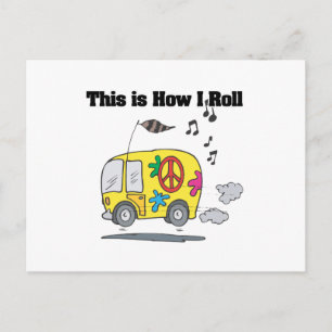 How I Roll (Hippie Van) Postcard
