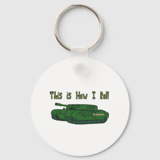 How I Roll (Military Tank) Key Ring