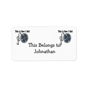 How I Roll Movie Film Tape Label