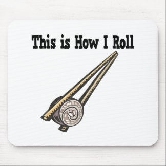 How I Roll Sushi Rice Roll Mouse Pad