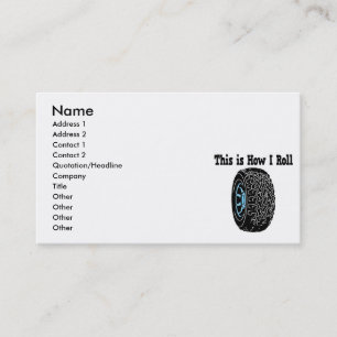 How I Roll Tire Business Card
