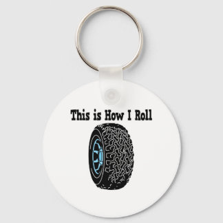 How I Roll Tire Key Ring