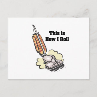 How I Roll (Vacuum Cleaner) Postcard