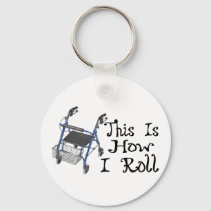 How I Roll Walker Key Ring