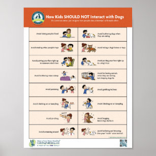 How Kids SHOULD NOT Interact with Dogs Poster
