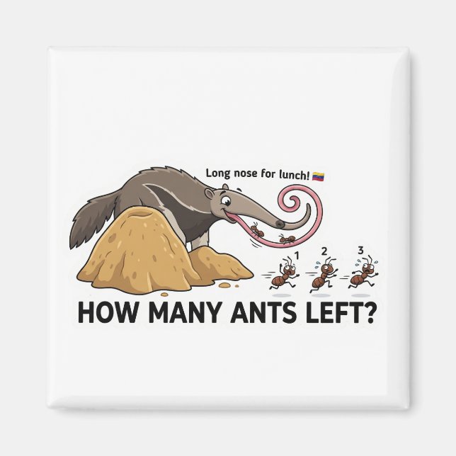 How Many Ants Left? Animal World Quest for Toddler Magnet (Front)