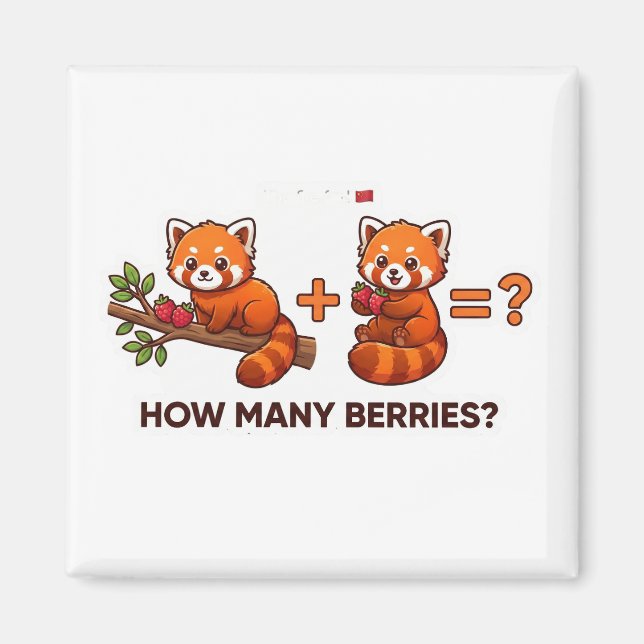 How Many Berries? Animal World Quest for Toddlers Magnet (Front)