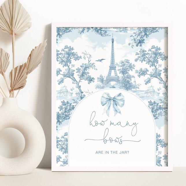 How many bows Toile de Jouy Paris French game Poster (Creator Uploaded)