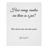 how many candies are there in jar baby shower game