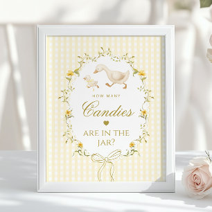 How many candies Silly Goose gender neutral Poster