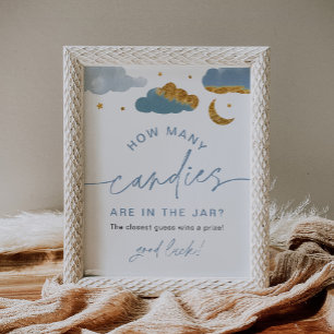 How Many Candies Twinkle Little Star Baby Shower P Poster